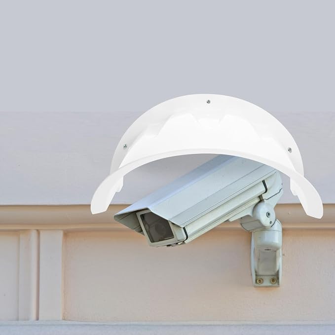 HOMSFOU Outdoor Camera Rain Cover Weatherproof Protective Roof Shield Sun Shade