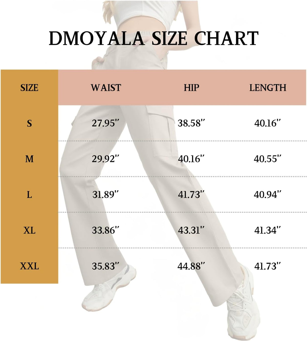 Skiennix High Waisted Cargo Pants - Casual Wide Leg Trousers with 6 Pockets | Y2K Baggy Stretch Design