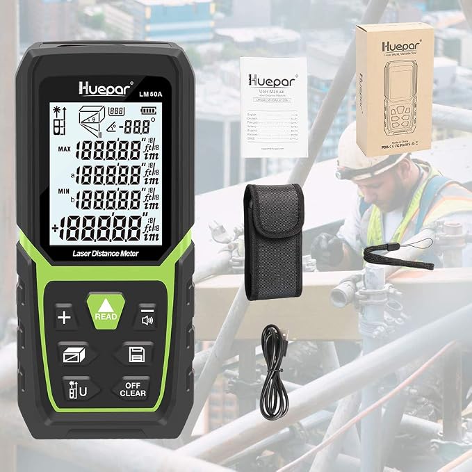 Huepar Laser Distance Measure 165Ft