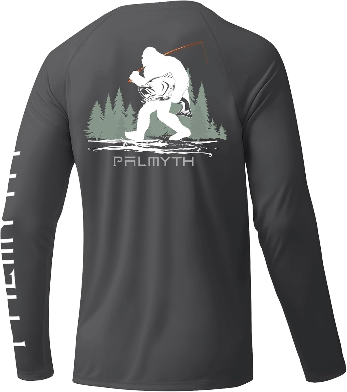 Palmyth Men's Fishing Shirts - UV Protection Long Sleeve T-Shirts with UPF 50+ Rash Guard