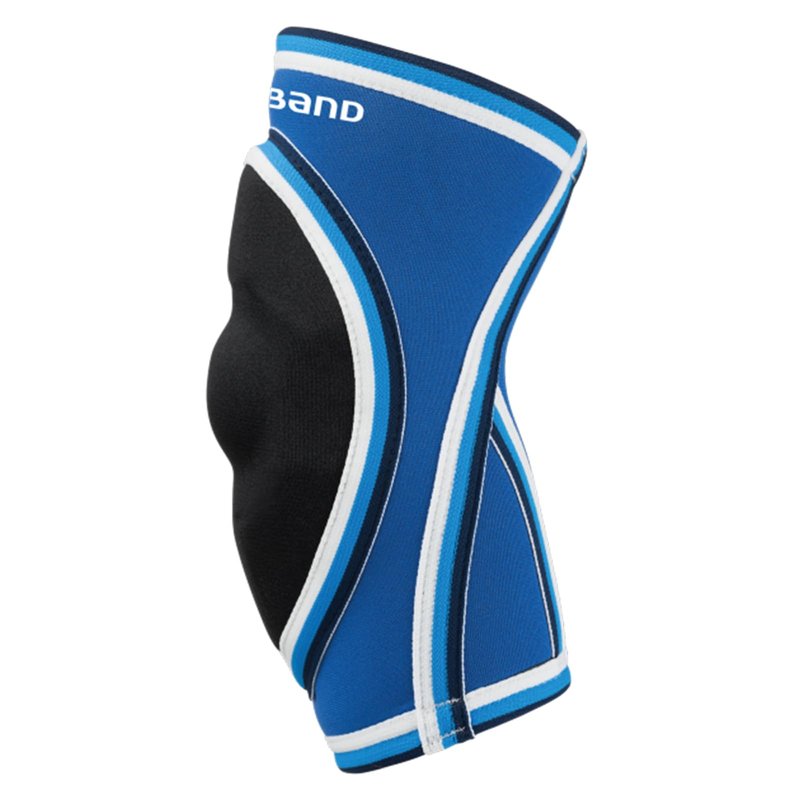 Rehband PRN Elbow Pad for Volleyball & Handball, 3mm Neoprene Elbow Sleeve with Protective Padding, Compression Elbow Support for Men & Women (S-XXL), Colour:Blue, Size:X-Large