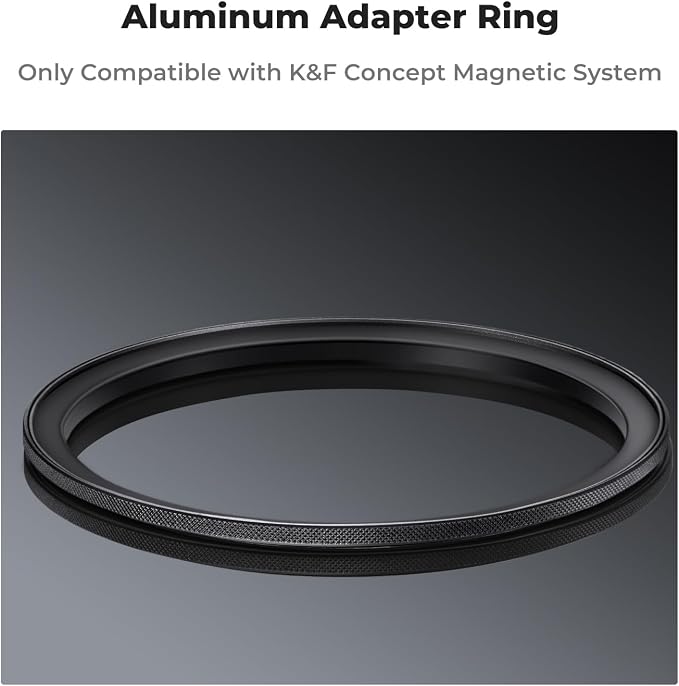 K&F CONCEPT 62-82mm Magnetic Filter Adapter Ring,