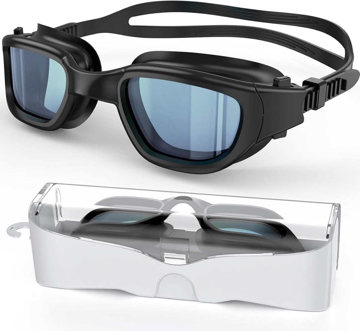 Polarized Swim Goggles by [Brand Name] - Anti-Fog, UV Protection, Wide View | Unisex Adult Size