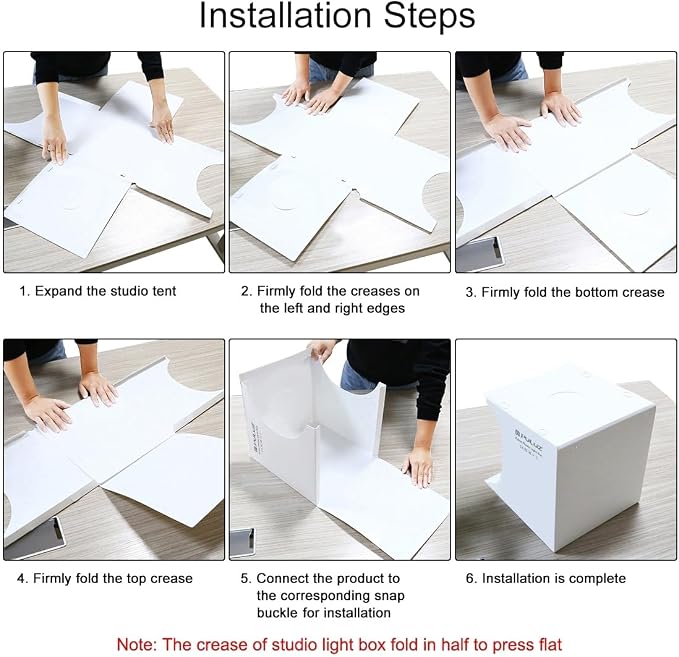 Mini Photo Studio Light Box, PULUZ Portable Folding Photography Lighting Tent