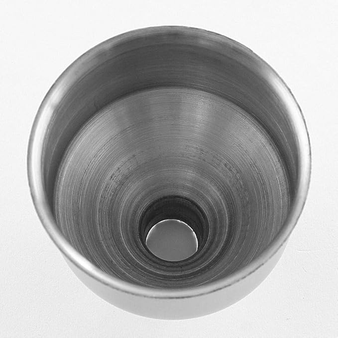 6 Pcs Stainless Steel Flask Funnels, Set of 6 Easy to Use Funnel for Flasks