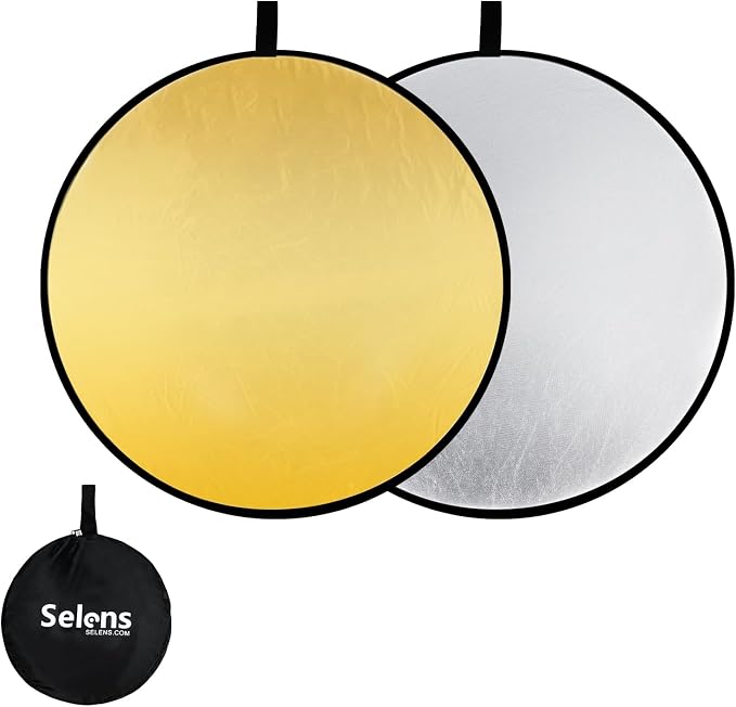 Selens 2 in 1 Foldable 17inch/45cm Light Reflecto, Collapsible Disc Photography