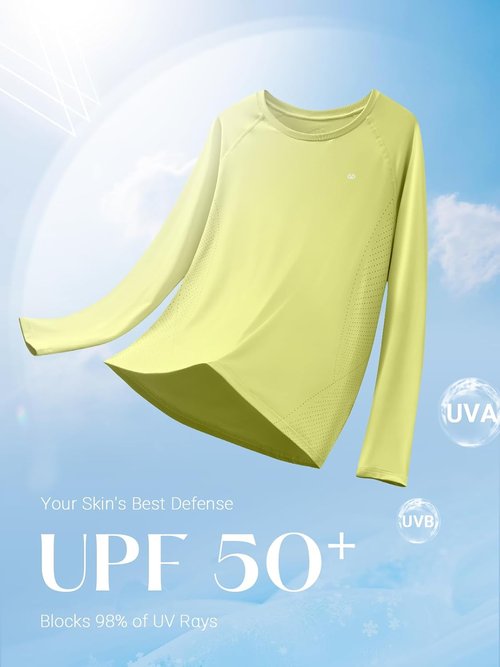 ALLZERO Rash Guard for Women - UPF 50+ Long Sleeve Quick Dry Sun Shirt for Workout & Outdoor Activities