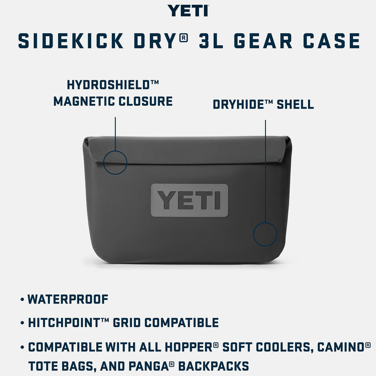 YETI Sidekick Dry Waterproof Gear Case - Durable, Versatile Storage for Outdoor Adventures