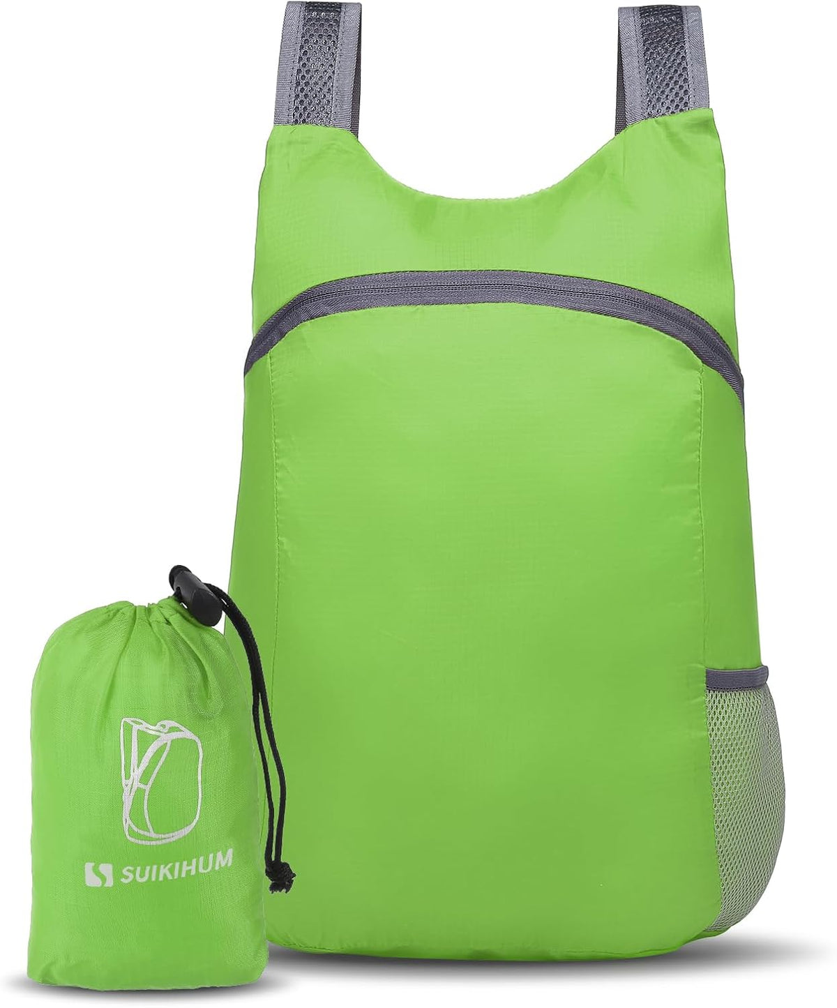 Skiennix 20L Ultra Lightweight Hiking Daypack - Foldable Travel Backpack for Camping & Cycling | Green