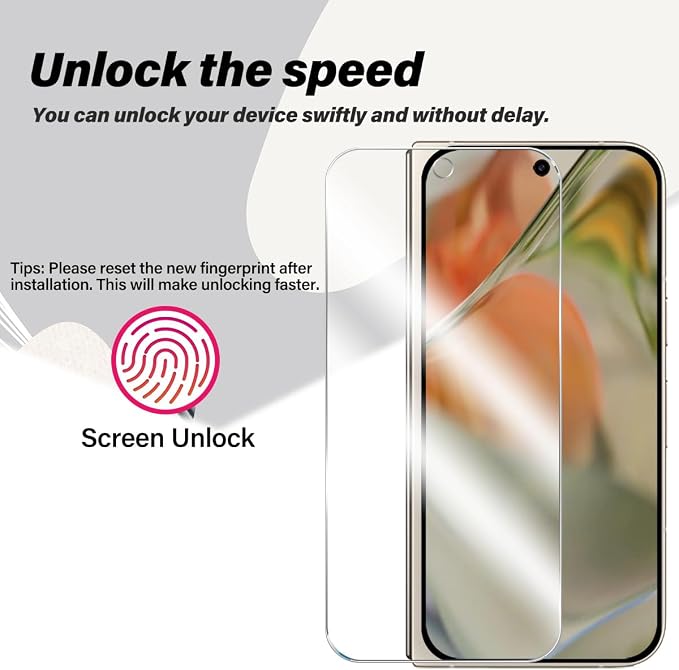 BIGFACE for Pixel 9 Pro Fold Tempered Glass Screen Protector + Camera Lens