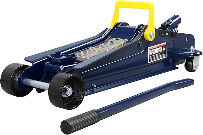 Big RED 2.5 Ton (5,000 lb) Low Profile Hydraulic Trolly Jack, Blue, AT825051UR