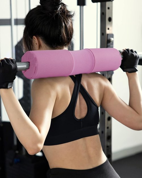 **Barbell Squat Pad Set - Anti-Slip Nylon Padding for Maximum Comfort | Thick Foam Barbell Pad for Squats, Lunges & Hip Thrusts**