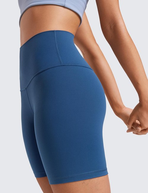 CRZ YOGA Biker Shorts - ButterLuxe High Waisted Spandex for Women | 6" Workout & Running