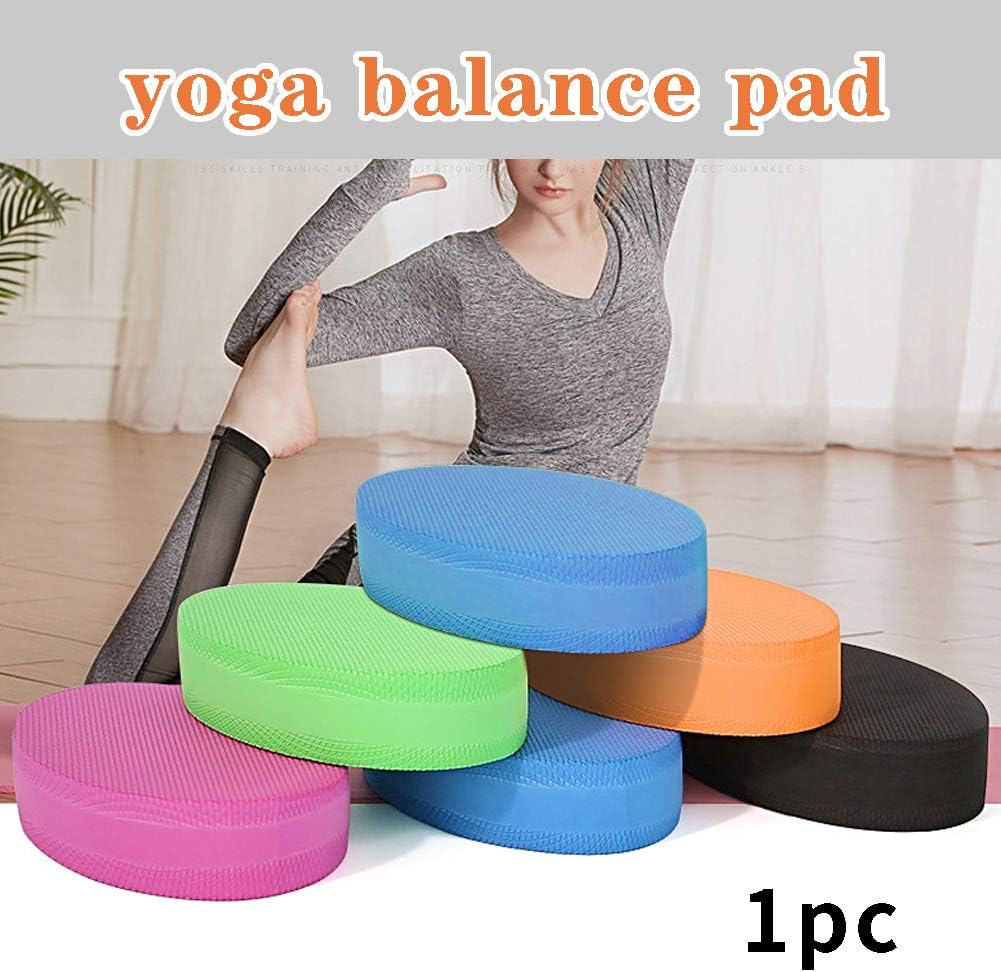 Skiennix Oval Balance Pad - Non-Slip Foam Stability Trainer for Yoga, Pilates & Fitness | Blue