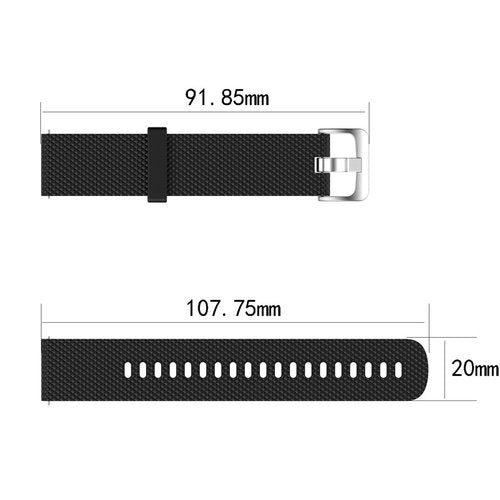 AWADUO For Garmin Venu Replacement Band, 20mm Replacement Silicone Wrist Band Strap For Garmin Venu and Garmin Vivoactive 3/3 Music(Silicone Black)