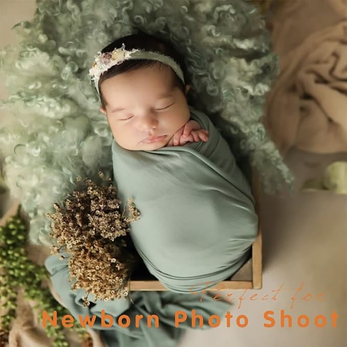 Newborn Posing Wrap Newborn Photography Props Soft Stretch Knit Blanket