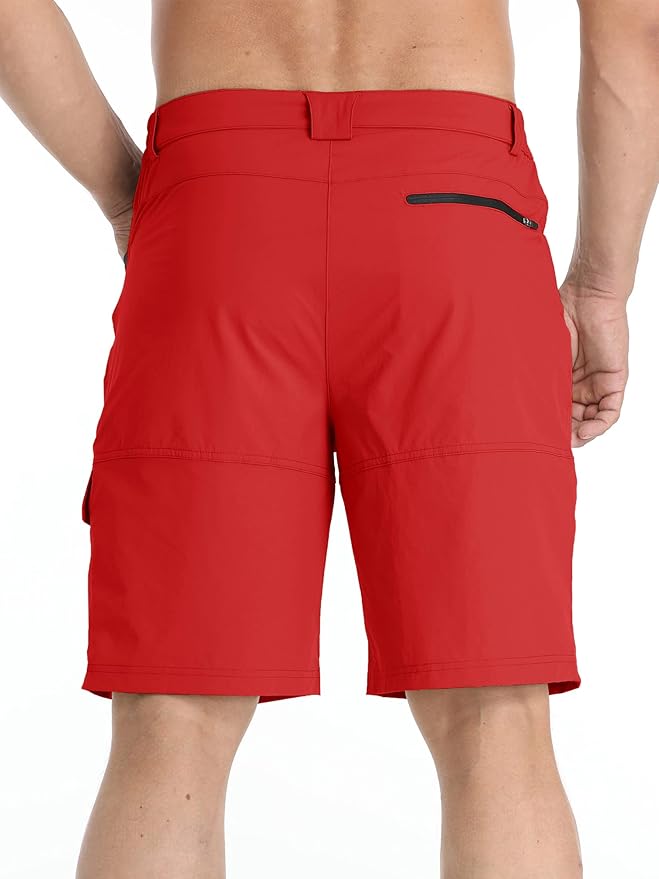 TACVASEN Men's Summer Outdoor Shorts Quick Dry Cargo Casual Work Hiking Shorts (NO Belt)