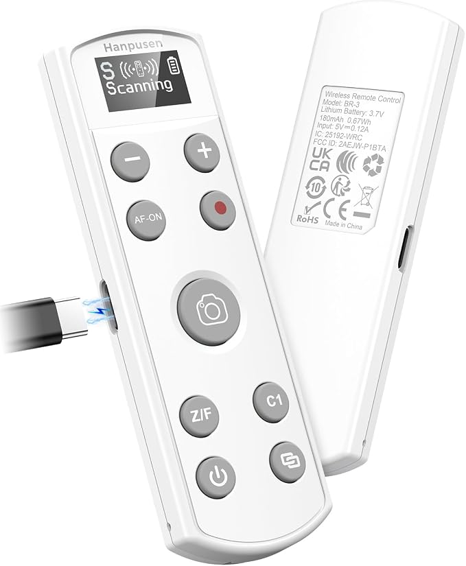 Hanpusen Rechargeable Camera Remote Control