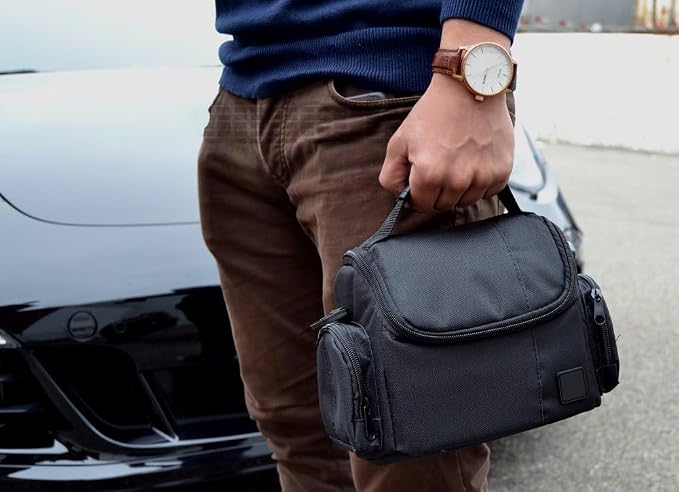 eCostConnection Medium Camera Bag Case – Soft Padded Camera Equipment Bag