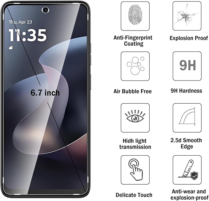 2+2 Pack for Moto G 2026/2025 Screen Protector