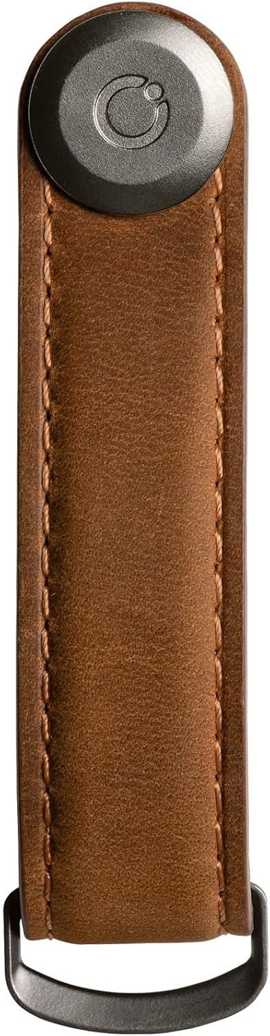 orbitkey Crazy Horse Leather Key Organizer | Quiet Profile | Holds up to 7 Keys