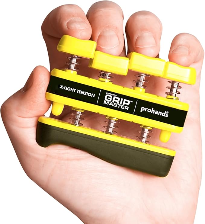 Prohands Gripmaster Hand Exerciser, Finger Exerciser (Hand Grip Strengthener), Spring-Loaded, Finger-Piston System, Isolate & Exercise Each Finger