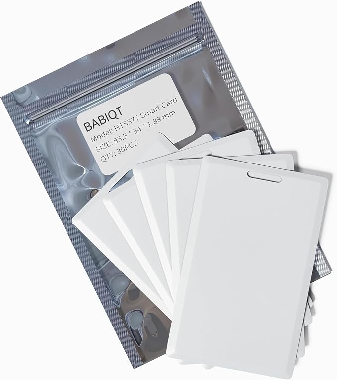 30 PCS T5577 Thick Smart Cards, Contactless 125khz RFID Rewritable Proximity