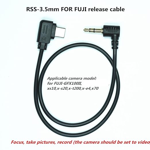 RSS-3.5mm DJI Ronin for Fuji GFX100II/xt50/xs10/x-s20/gfx100RF Cable for DJI