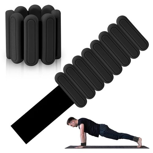 Black Wrist Weights for Men & Women,Durable Adjustable Design, Ankle Weights Optional Set of 2 (1LB Each),Perfect For Gym Workout Yoga,Walking