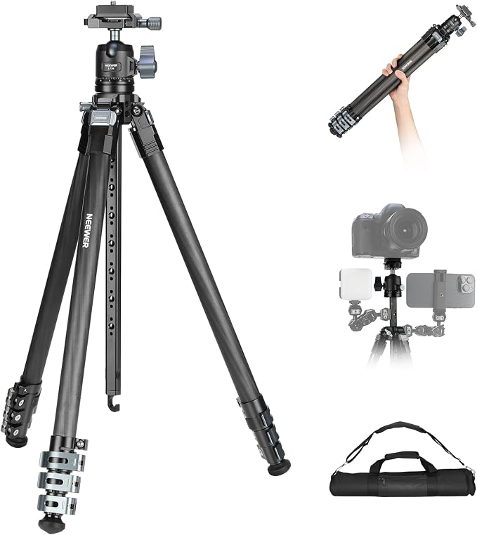 NEEWER 60.4" Travel Tripod Carbon Fiber