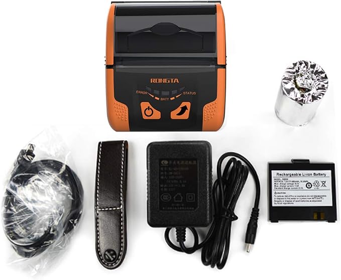 Rongta Portable 80mm POS Printer, Mobile Thermal Receipts Printer,