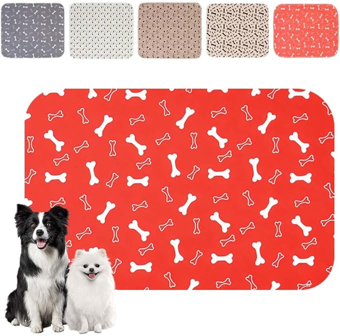Puppy Pads for Dogs, 2026 New Washable Puppy Pads with Pheromones, Pee Pads for Dogs & Cats, Durable Leak-Proof & Anti-Slip Pet Training Pads for Home & Travel, Reusable (Red, 15.7" x 23.6")