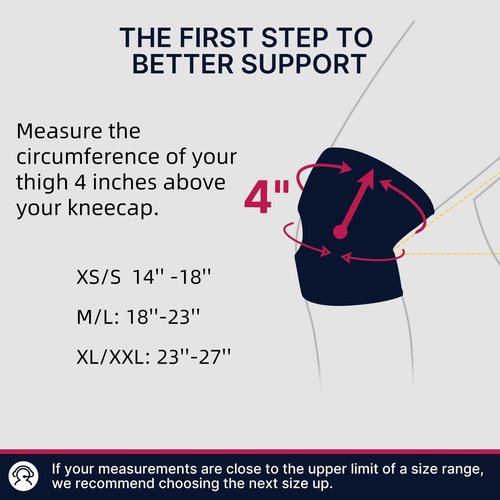 Fit Geno KneeXpert Knee Brace - Adjustable Compression Support with Side Stabilizers & Patella Gel Pad | M/L Size for Pain Relief