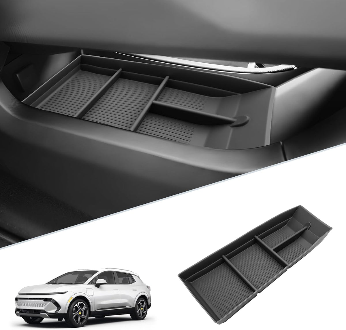 SKTU 2024 2025 2026 2027 Chevy Equinox EV Center Console Organizer Silicone