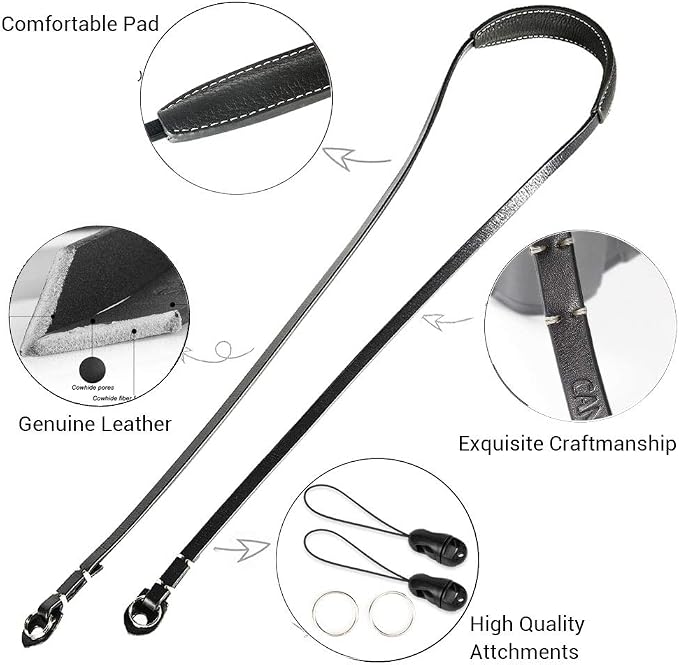 CP005 Leather Camera Neck Shoulder Strap
