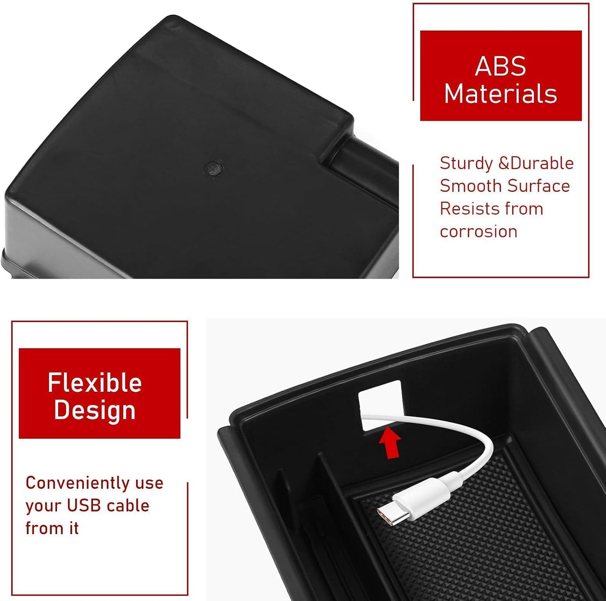 TTCR-II Compatible with 2025-2026 VW Tiguan Center Console Organizer