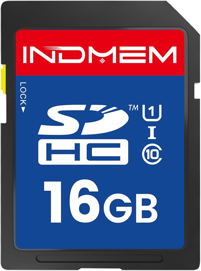 16GB SD Card, C10 SDHC UHS-I Memory Cards U1 Class 10 High-Speed Full 4K HD