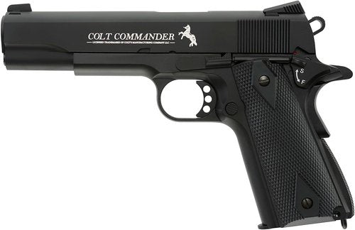 Colt Commander .177 BB Gun Air Pistol - Metal Frame, Realistic Blowback Action