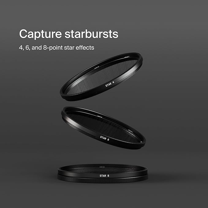 Urth 52mm 3-in-1 Star Lens Filter Kit — 4, 8 Point Starburst Effects