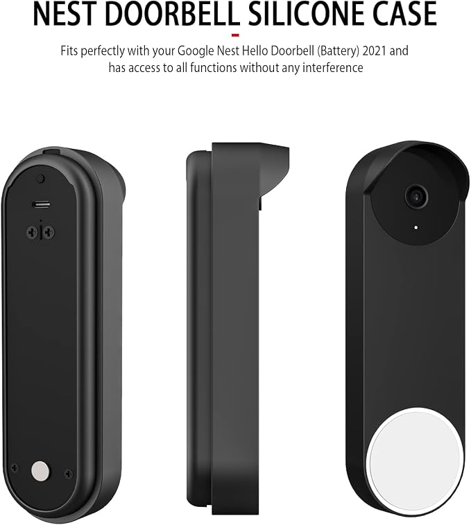 Silicone Case for Google Nest Hello Doorbell 2021 Cover