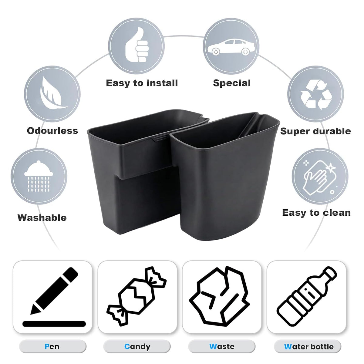 2PCS Door Side Trash Can for 2023-2026 Honda CR-V Accessories