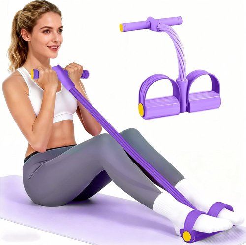 Multifunctional Resistance Band by [Brand Name] - Heavy-Duty Pedal System for Full Body Workouts | 6/8/10 Tubes