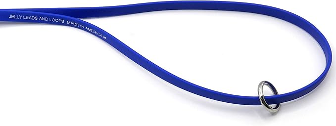 Jelly Pet Grooming Loop for Dogs, Groomers Helper, BioThane Material is Easy to Clean, Waterproof & Durable Noose Loop, Fits Most Pet Grooming Tubs/Tables/ 3/8”x24” W/Ring Lime Green