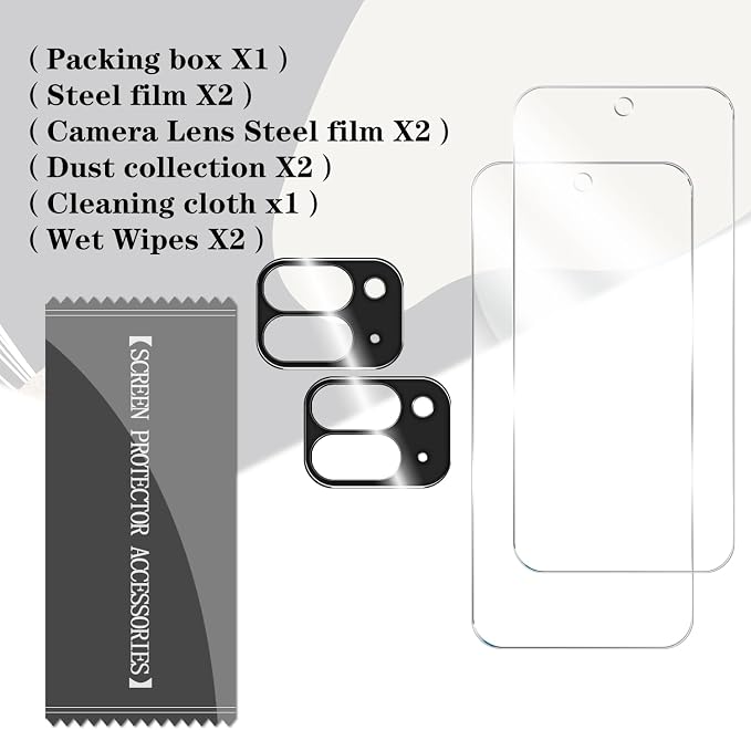 BIGFACE for Pixel 10 Pro Fold Tempered Glass Screen Protector + Camera Lens