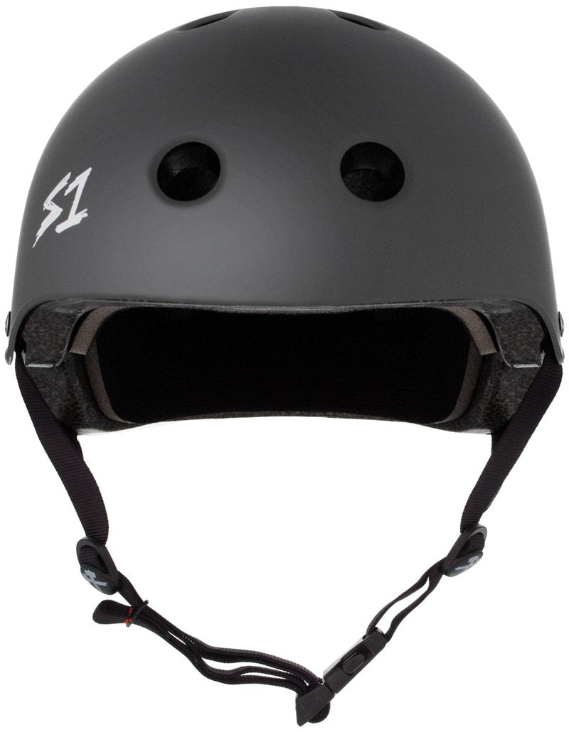 S1 Lifer Helmet for Skateboarding, BMX, and Roller Skating - EPS Fusion Foam, CPSC & ASTM Certified - Dark Grey Matte X-Large (22.5")