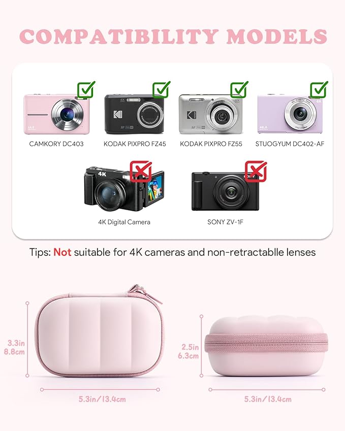 Digital Camera Case Compatible