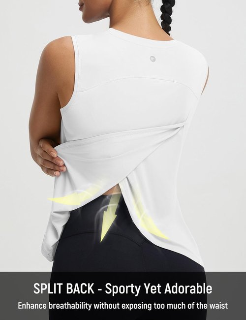 Baleaf Women's Lightweight Sleeveless Workout Tank Top - Quick Dry Athletic Yoga & Tennis Gym Wear