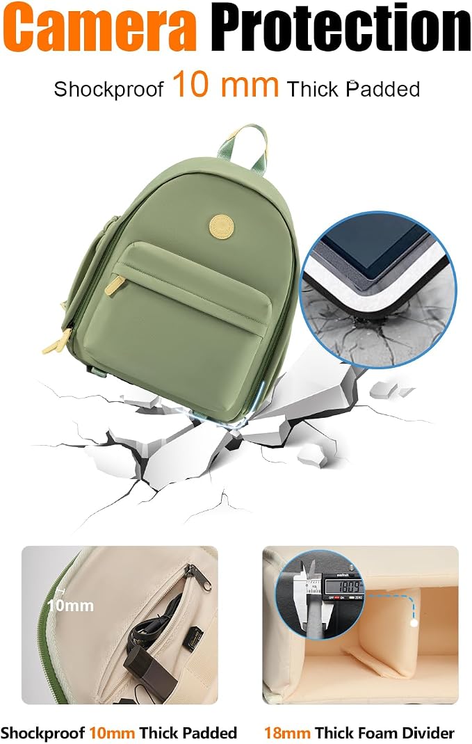 Cwatcun Camera Backpack Bag for Women, Stylish DSLR/SLR Camera Bag