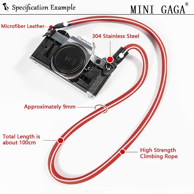 Mirrorless Camera Neck Strap for Leica Climbing Rope Shoulder Strap and All