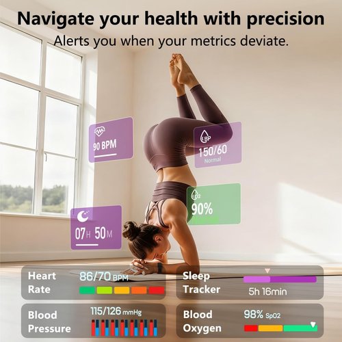 MorePro Smart Fitness Tracker - Advanced Health Monitoring Smartwatch for Active Lifestyles